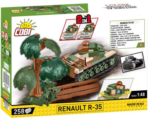 Klocki WWII Renault R-35 258 klocków Cobi Klocki