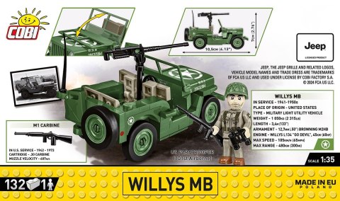 Klocki Willys MB 132 elementy Cobi Klocki