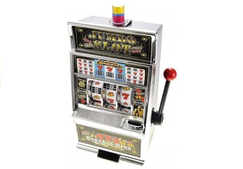 Automat do Gry Slot Kasyno Skarbonka Duża Dźwięki LEAN Toys