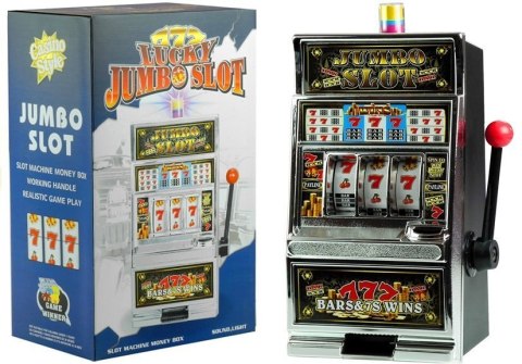 Automat do Gry Slot Kasyno Skarbonka Duża Dźwięki LEAN Toys