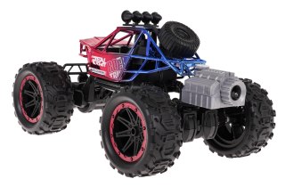 Crawler REAL ROCK z Funkcją Dymu R/C Czerwony