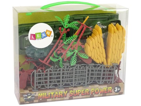 Duży Zestaw Militarny Wojskowy Żołnierze Czołgi LEAN Toys