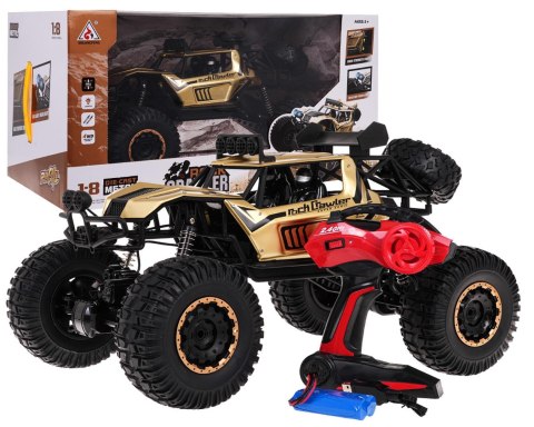 Metalowy Mega Crawler 1:8 Złoty