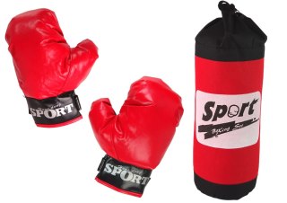 Zestaw Bokserski Worek Rękawice Bokserskie Boxing Set LEAN Toys