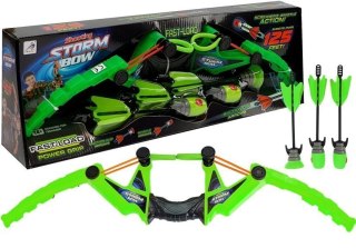 Zestaw Łuk 3 Strzały Sportowy Zielony 58 cm LEAN Toys