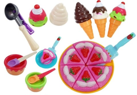 Zestaw Słodyczy Desery Lody Ciasteczka Akcesoria LEAN Toys