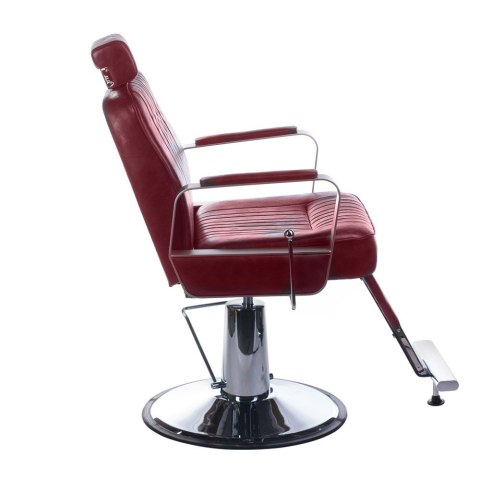 Fotel barberski HOMER BH-31237 Wiśniowy