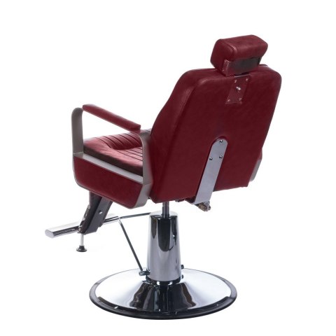 Fotel barberski HOMER BH-31237 Wiśniowy