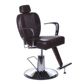 Fotel barberski OLAF BH-3273 Brązowy