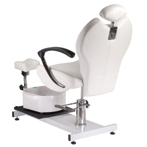 Fotel do pedicure z masażerem stóp BR-2301 biały