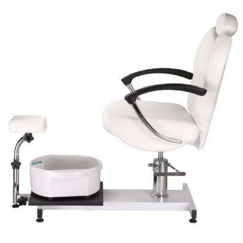 Fotel do pedicure z masażerem stóp BR-2301 biały