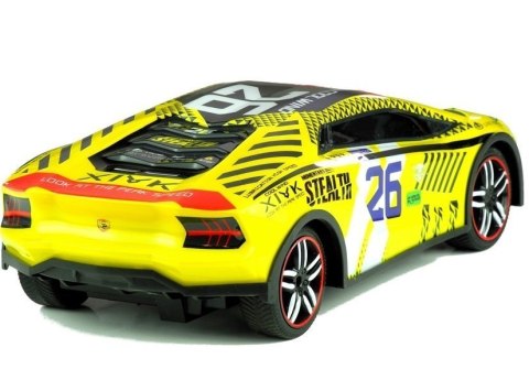 Auto Zdalnie Sterowane Sportowe Pilot R/C Żółte LEAN Toys