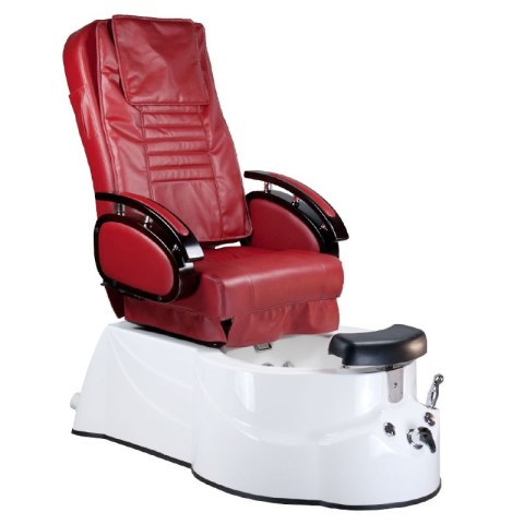 Fotel do pedicure z masażem BR-3820D Bordowy