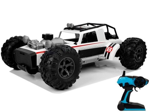 Auto Buggy Zdalnie Sterowany 1:12 2.4G Biały 20 km/h Para Wodna LEAN Toys