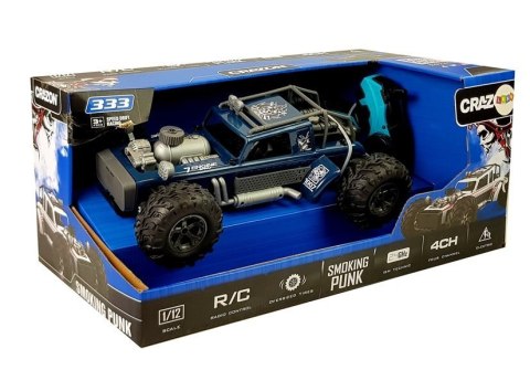 Auto Buggy Zdalnie Sterowany 1:12 2.4G Niebieski 20 km/h Para Wodna LEAN Toys