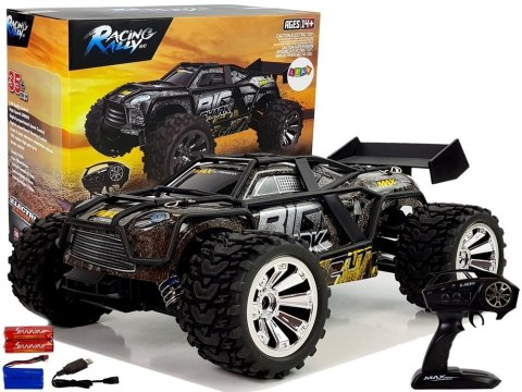 Auto Off-Road Zdalnie Sterowane Brązowo- Żółty 2.4G 1:18 35 km/h Kontrola Prędkości LEAN Toys