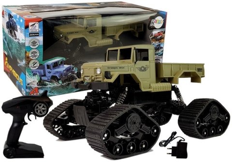 Auto Pickup Terenowe 1:12 Zdalnie Sterowany R/C Gąsienice Żółte LEAN Toys