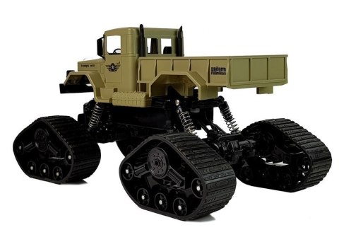 Auto Pickup Terenowe 1:12 Zdalnie Sterowany R/C Gąsienice Żółte LEAN Toys