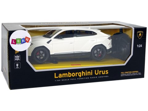 Auto R/C 1:24 Lamborghini Urus Biały 2.4 G Światła LEAN Toys