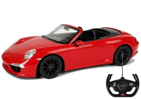 Auto R/C Porsche 911 Rastar 1:14 Czerwone na pilota Rastar