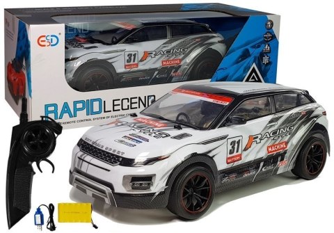 Auto Rajdowe Zdalnie Sterowane 1:10 Białe R/C LEAN Toys