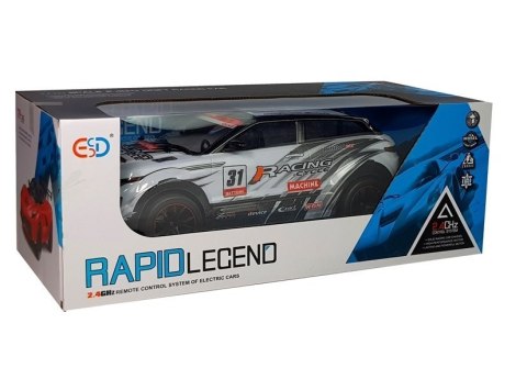 Auto Rajdowe Zdalnie Sterowane 1:10 Białe R/C LEAN Toys