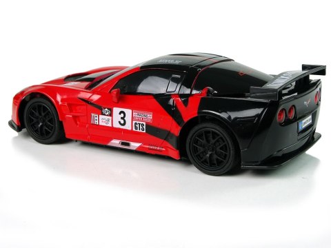 Auto Sportowe R/C 1:24 Corvette C6.R Czerwone 2.4 G Światła LEAN Toys