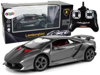 Auto Sportowe R/C 1:24 Lamborghini Srebrne 2.4 G Światła LEAN Toys