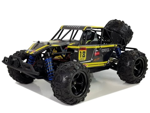 Auto Terenowe Buggy Zdalnie Sterowane 1:18 Żółty ENOZE 9303E 45 km/h LEAN Toys