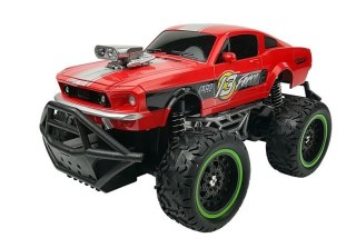 Auto Zdalnie Sterowane R/C 6.5 km/h Wysokie Koła Czerwone LEAN Toys