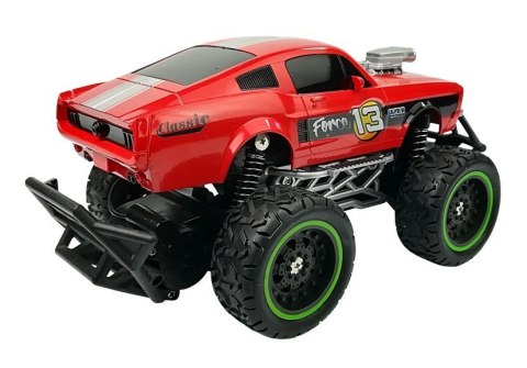 Auto Zdalnie Sterowane R/C 6.5 km/h Wysokie Koła Czerwone LEAN Toys