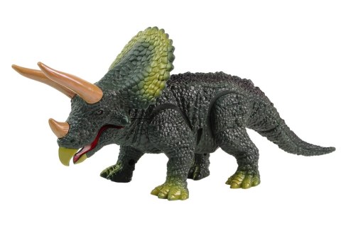 Dinozaur Na Baterie Triceratops Zdalnie Sterowany Dźwięk LEAN Toys