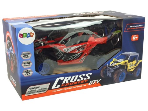 Terenowe Auto Cross Country Zdalnie Sterowane Pilot 27 MHz Czerwone LEAN Toys