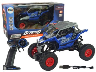 Terenowe Auto Off- Road Zdalnie Sterowane 2,4 GHz 1:16 Niebieskie LEAN Toys