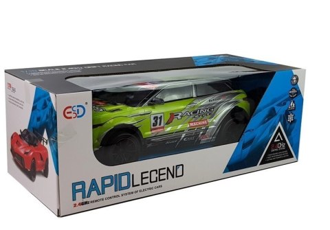 Zdalnie sterowane Autko Rajdowe 1:10 Zielone R/C LEAN Toys