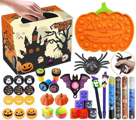 Zestaw Sensoryczny Antystresowe Zabawki Haloween Fidget Toys Pop It LEAN Toys