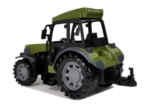 Zielony Traktor z Przyczepą Cysterna Na Mleko Zdalnie Sterowany 2.4G LEAN Toys