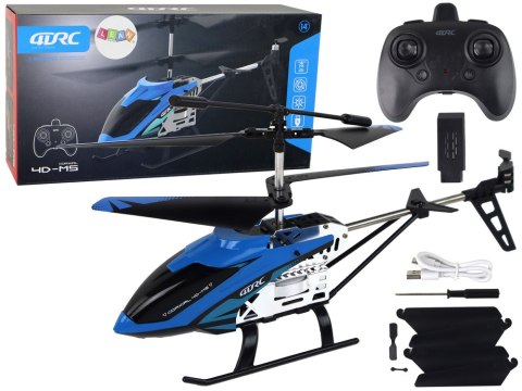 Aluminiowy Helikopter RC 2.4G Niebieski 15 Minut Lotu LEAN Toys