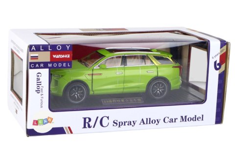 Aluminiowy Model Samochodu RC 1:24 C Kolor Zielony LEAN Toys