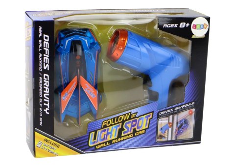 Autko Sportowe Auto Jeżdżące Po Ścianach Suficie Na Laser Niebieskie LEAN Toys