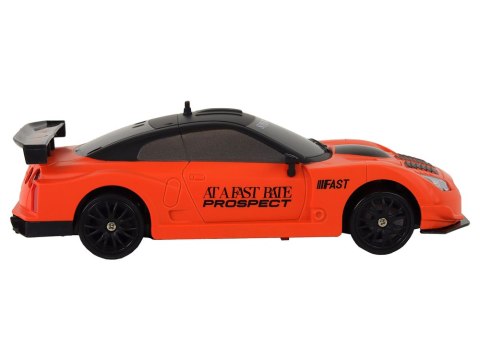 Autko Sportowe Zdalnie Sterowane R/C 1:24 Pomarańczowe Wymienne Koła LEAN Toys