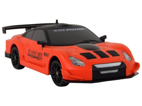 Autko Sportowe Zdalnie Sterowane R/C 1:24 Pomarańczowe Wymienne Koła LEAN Toys