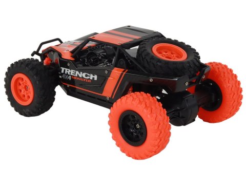 Autko Terenowe Zdalnie Sterowane R/C 1:24 Pomarańczowe LEAN Toys