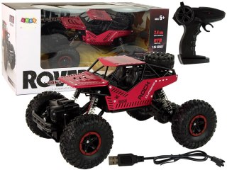 Auto RC Zdalnie Sterowane 1:16 Czarne Czerwone LEAN Toys