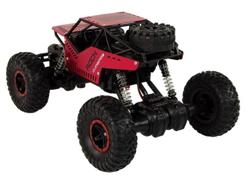 Auto RC Zdalnie Sterowane 1:16 Czarne Czerwone LEAN Toys