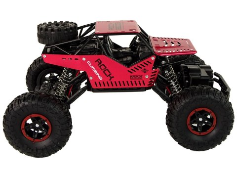 Auto RC Zdalnie Sterowane 1:16 Czarne Czerwone LEAN Toys