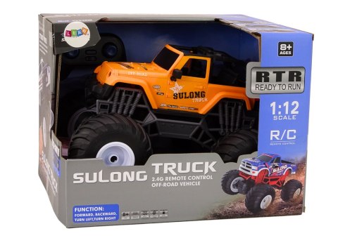 Auto Terenowe Zdalnie Sterowane 2.4G RC 1:12 Pomarańczowy LEAN Toys