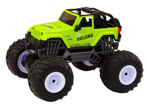 Auto Terenowe Zdalnie Sterowane 2.4G RC 1:12 Zielony LEAN Toys