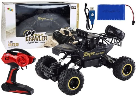 Auto Terenowe Zdalnie Sterowane RC 1:12 Czarne 4x4 2.4GHz LEAN Toys