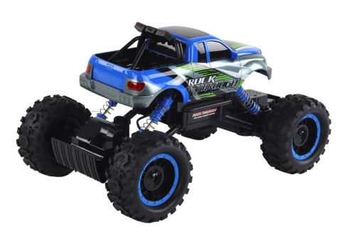 Auto Terenowe Zdalnie Sterowane RC 1:14 2.4G Niebieskie LEAN Toys